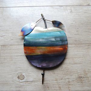 Apple shaped wall hook fixture